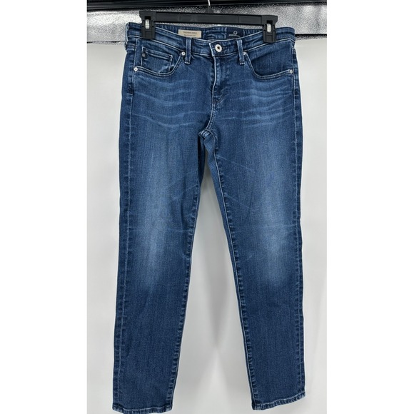 Ag Adriano Goldschmied Denim - AG‎ Adriano Goldschmied The Stevie Ankle Slim Straight Dark Wash Jeans Women 29R